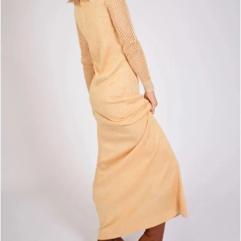 Vintage Anne Fogarty Rare 1960's Gold Knit Gown - Near Mint Condition